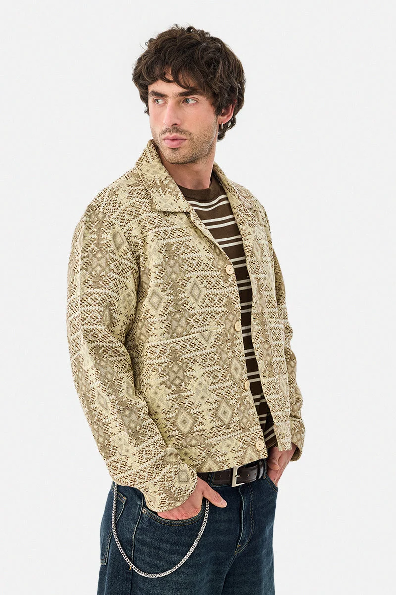 سنيتش Double Pocket Lapel Collar Jacket